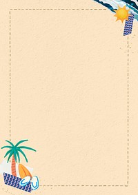 Tropical Summer frame background