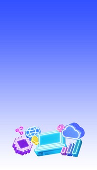 3D cloud iPhone wallpaper iPhone wallpaper, blue gradient design