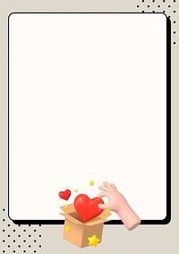 Speech bubble frame background, love message illustration