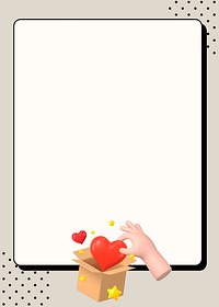Speech bubble frame background, love message illustration