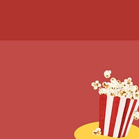 Red popcorn border background