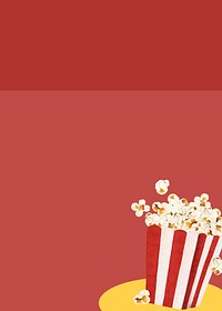 Red popcorn border background