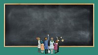 School chalkboard frame desktop wallpaper