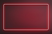 Neon red frame background