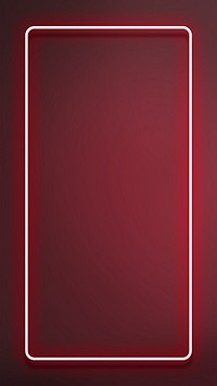 Neon red frame iPhone wallpaper