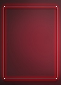 Neon red frame background