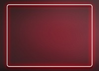 Neon red frame background