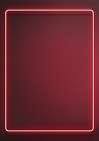 Neon red frame background