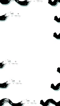 Brush strokes frame iPhone wallpaper, white design