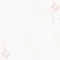 Beige party balloons background