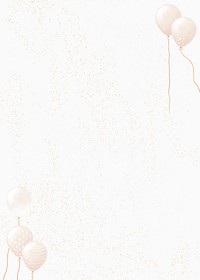 Beige party balloons background