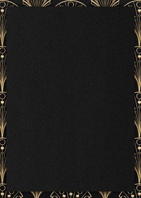 Vintage gatsby frame background, dark brown design