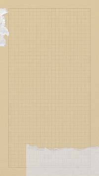 Brown cutting mat iPhone wallpaper, grid patterned design