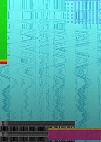 Abstract VHS glitch background, blue design