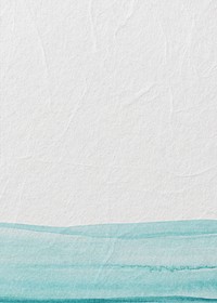 Off-white paper textured background, blue watercolor border