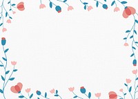 Aesthetic flower frame background