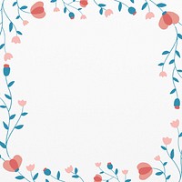 Aesthetic flower frame background