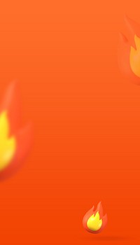 Flame emoticon orange iPhone wallpaper