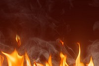 Flame and smoke background, brown design