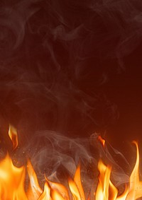 Flame and smoke background, brown design