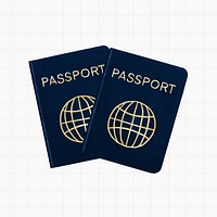Passport, traveling abroad illustration