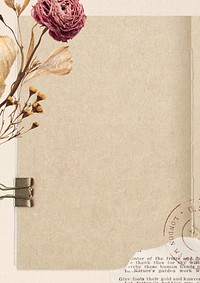 Autumn aesthetic background, vintage paper design