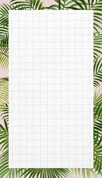 Tropical palm leaf frame  iPhone wallpaper, Summer aesthetic