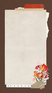 Autumn aesthetic  frame  iPhone wallpaper, ripped paper design