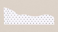 Ripped polka dot paper psd