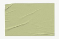 Olive green wrinkled paper psd