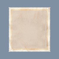Stamp paper frame, square shape psd