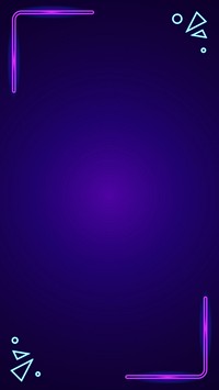 Neon purple border iPhone wallpaper