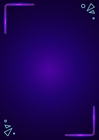 Neon purple border background