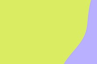 Lime green background, purple wave border