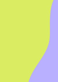 Lime green background, purple wave border