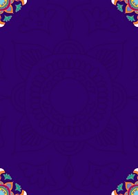 Purple Ramadan border background