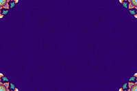 Purple Ramadan border background