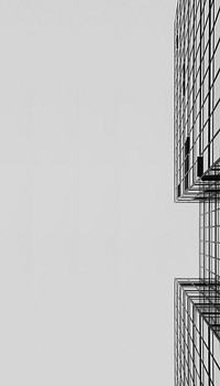 Office building border iPhone wallpaper, gray design