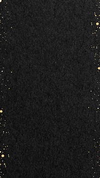 Gold glitter border iPhone wallpaper, black paper design