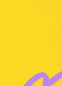 Yellow textured background, purple paint stroke border
