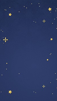 Starry sky iPhone wallpaper, dark blue background