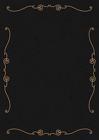 Vintage ornamental frame background, dark brown design