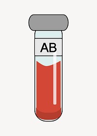 Blood group collage element vector. Free public domain CC0 image.