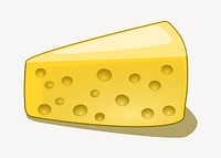 Cheese collage element vector. Free public domain CC0 image.
