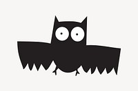 Owl illustration. Free public domain CC0 image.