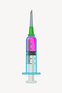 Syringe clipart vector. Free public domain CC0 image.