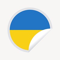 Ukrainian flag illustration. Free public domain CC0 image.