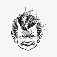 Devil boy clipart vector. Free public domain CC0 image.