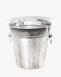 Chilled ice bucket, isolated object