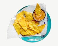 Mexican nachos chips dish psd